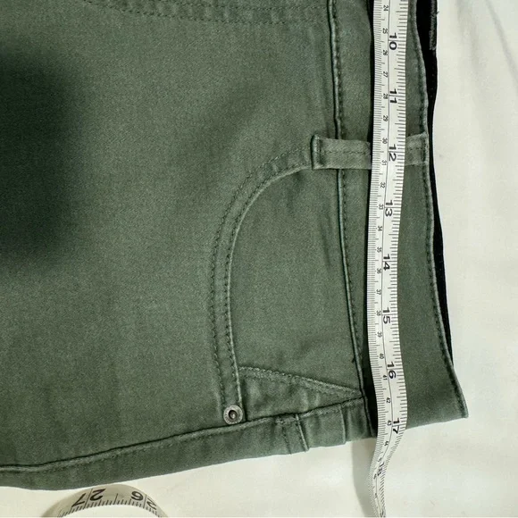 Bass Olive Green Skinny Stretch Jeans - Picture 6 of 9